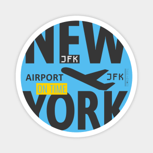 New York blue pin design Magnet